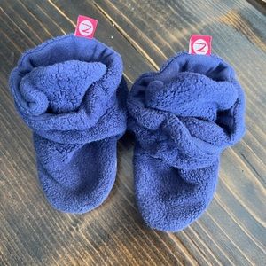 12 month Zutano booties with grips
